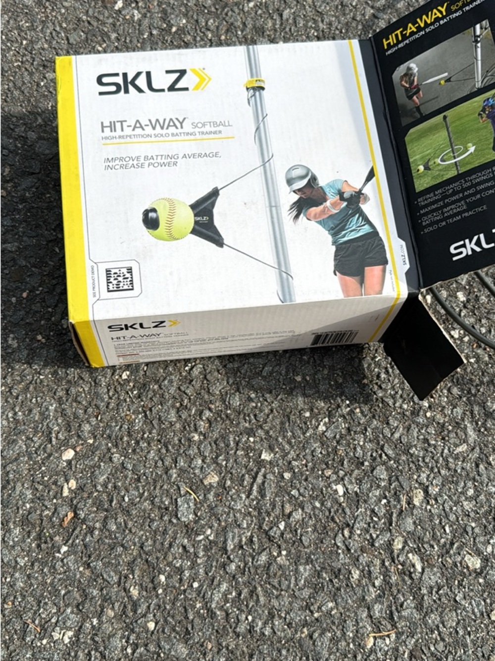 Hit-A-Way Softball Trainer - Yellow